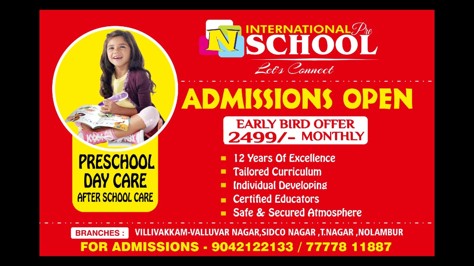 Pre-School In Villivakkam